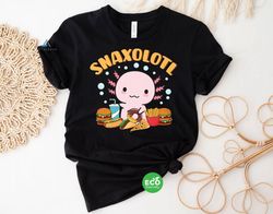 Pastel Goth Snaxolotl Shirt, Kawaii Axolotl Food Sweets Japan Anime Shirt, Cute Axolotl Lover Gift, Anime Shirts, Manga