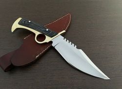 Daryl Dixon knife Carbon STEEL hunting knife handmade bowie knife| brass handle