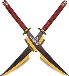 Sword Valley Demon Slayer Cosplay Anime Swords, Handmade Katana Samurai Sword Real Carbon Steel Blade,  New Year GiftA32