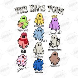 The Eras Tour Ghost Png, Taylor Digital Png, Taylor Hallowee