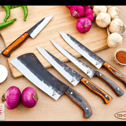 BBQ Knives Set Newlywed Gift Kwanza Gift Personalized with High Carbon Steel Great for Graduation Gift for Wife.