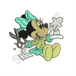 Minnie and Paper Dolls Machine Embroidery Design