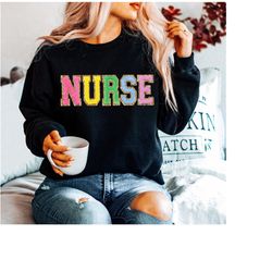Nurse Sweatshirt, Nurse Shirt, Back to School Gift for School Nurse First Day of School