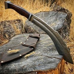 Custom Made Unique style high carbon steel Kukri knife Survival - hunting -outdoor knif.