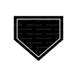Baseball Home Plate Svg, Home Run Svg, Softball Svg, Diamond Field. Vector Cut file for Cricut, Silhouette, Pdf Png Eps