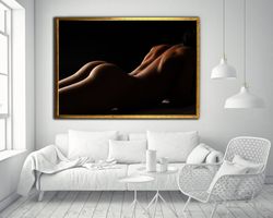 sexy female body canvas painting, woman with beautiful body ready to hang on the wall canvas painting, new generation ca