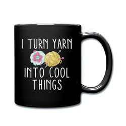 Yarn Mug, Knitting Mug, Funny Mug