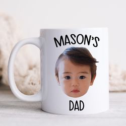 Custom Baby Face Mug, Baby Photo Cup, Baby Face Gift Mug, Photo Mug For Dad, Custom Baby Mug, First Time Dad Gift, Baby