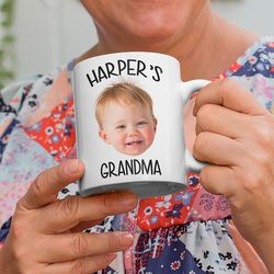 Custom Baby Face Mug, Baby Photo Cup, Baby Face Gift Mug, Photo Mug For Grandma, Custom Baby Mug, First Time Grandma Gif