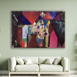 Abstract Paul Klee Municipal Jewel Canvas Prints Wall Art Decorative Picture For Home Bedroom Living Room Framed Wall De