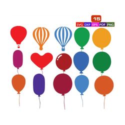 Balloons SVG,Birthday Balloons ,Party Balloons SVG,Balloon bundle svg,balloon cartoon, balloon art, hot air balloon