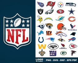 NFL Logo Svg , Football Team Svg, Cricut, Digital Download ,Team Nfl Svg 50