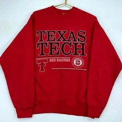 Vintage Texas Tech Football Sweatshirt, Retro 90s Texas Tech University Shirt, Texas Tech NCAA Shirt, Game Da Shirt, Foo