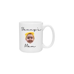 Custom Baby Face Mugs, Personalize Child Photo Coffee Cups for Dad  Mom, Mugs with Baby Picture