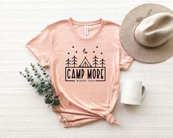 Camp More Worry Less Shirt Png, Camp Shirt Png, Camp Life Leopard Shirt Png, Camping Crew Shirt Png, Camping Shirt Png,