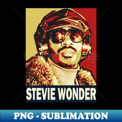 Stevie Wonder  Pop Art - Decorative Sublimation PNG File - Defying the Norms