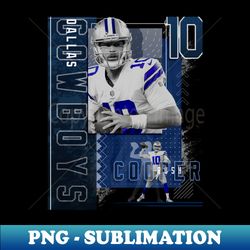Cooper Rush Football Paper Poster Cowboys 2 - Professional Sublimation Digital Download - Revolutionize Your Designs