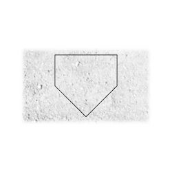 Sports Clipart: To Scale Black Softball or Baseball Home Plate / Base Thin Outline for Players, Coaches, Parents - Digital Download SVG/PNG