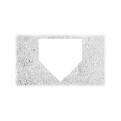 Sports Clipart: To Scale White Softball or Baseball Home Plate / Base Silhouette for Players, Coaches, Parents - Digital Download SVG & PNG