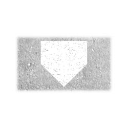 Sports Clipart: To Scale White Distressed/Grunge Softball or Baseball Home Plate / Base Silhouette for Players - Digital Download SVG & PNG