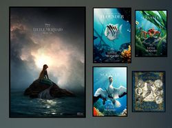The Little Mermaid Movie Poster 2023 FilmDune Room Decor Wall ArtPoster GiftCanvas prints.jpg