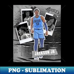 Jaren Jackson Jr Basketball Paper Poster Grizzlies 5 - Creative Sublimation PNG Download - Create with Confidence