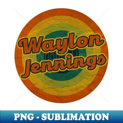 waylon jennings - Decorative Sublimation PNG File - Capture Imagination with Every Detail