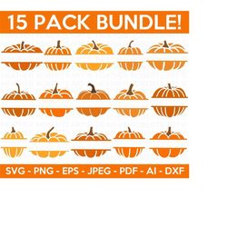 Pumpkin Monogram SVG Bundle, Pumpkin SVG, Pumpkin Vector, Halloween Svg, Pumpkin Shirt svg,Fall Clipart, Autumn Clipart,