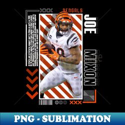 Joe Mixon Football Paper Poster Bengals 9 - Signature Sublimation PNG File - Defying the Norms