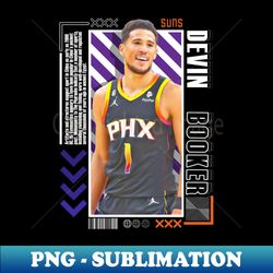 Devin Booker basketball Paper Poster Suns 9 - Unique Sublimation PNG Download - Boost Your Success with this Inspirational PNG Download