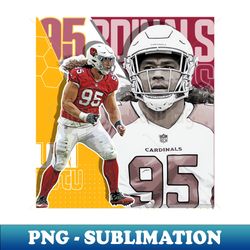 Leki Fotu Football Paper Poster Cardinals 7 - PNG Transparent Sublimation Design - Add a Festive Touch to Every Day