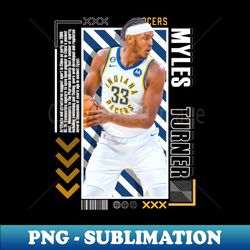 Myles Turner basketball Paper Poster Pacers 9 - Trendy Sublimation Digital Download - Capture Imagination with Every Detail