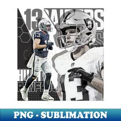 Hunter Renfrow Football Paper Poster Raiders 7 - Special Edition Sublimation PNG File - Perfect for Sublimation Mastery