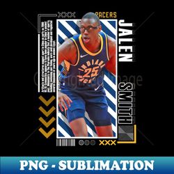 Jalen Smith basketball Paper Poster Pacers 9 - High-Quality PNG Sublimation Download - Perfect for Creative Projects