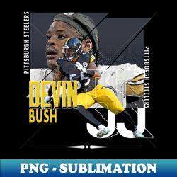 Devin Bush football Paper Poster Steelers 4 - Professional Sublimation Digital Download - Create with Confidence