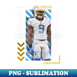 kenneth murray jr Football Paper Poster Chargers 9 - Premium PNG Sublimation File - Capture Imagination with Every Detail