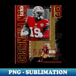 Deebo Samuel Football Paper Poster 49ers 2 - Professional Sublimation Digital Download - Add a Festive Touch to Every Day
