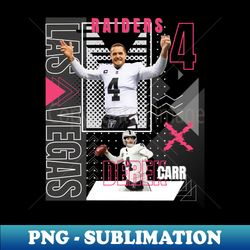derek carr football paper poster - Signature Sublimation PNG File - Unlock Vibrant Sublimation Designs