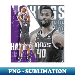 Harrison Barnes basketball Paper Poster Kings 7 - Modern Sublimation PNG File - Revolutionize Your Designs