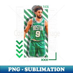 Derrick White basketball Paper Poster Celtics  9 - Special Edition Sublimation PNG File - Perfect for Creative Projects