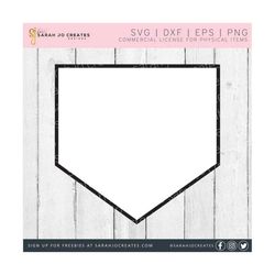 Baseball Home Plate Outline SVG - Home Plate SVG - Sports Baseball SVG - Baseball Home Plate Svg - Sports Svg - Baseball Svg