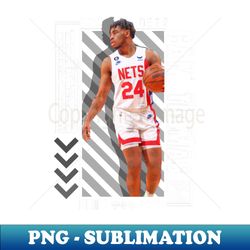 Cam Thomas basketball Paper Poster Nets 9 - Decorative Sublimation PNG File - Capture Imagination with Every Detail