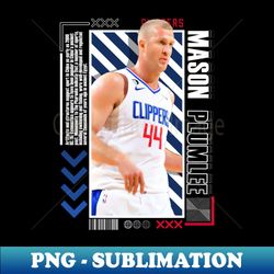 Mason Plumlee basketball Paper Poster Clippers 9 - Digital Sublimation Download File - Capture Imagination with Every Detail