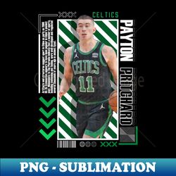 Payton Pritchard basketball Paper Poster Celtics  9 - PNG Transparent Digital Download File for Sublimation - Create with Confidence