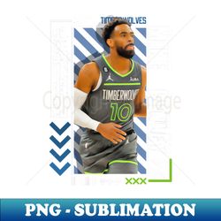 Mike Conley basketball Paper Poster Timberwolves 9 - Sublimation-Ready PNG File - Revolutionize Your Designs