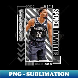 Spencer Dinwiddie basketball Paper Poster Nets 9 - Stylish Sublimation Digital Download - Capture Imagination with Every Detail