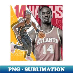 AJ Griffin basketball Paper Poster Hawks 7 - PNG Sublimation Digital Download - Capture Imagination with Every Detail
