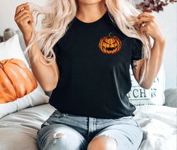 Pumpkin Shirt Png, Pumpkin T-Shirt Png Jack-o-Lantern Shirt Png, Spooky Season, Fall Shirt Pngs, Thanksgiving Graphic Sh