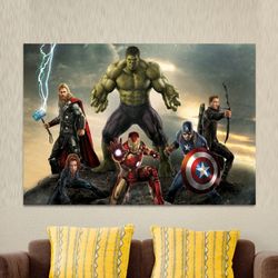 Marvel Avengers War Hulk Version Canvas Wall Art HD Canvas Home Decoration