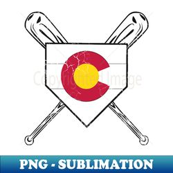Colorado Baseball Home Plate - Modern Sublimation PNG File - Unleash Your Inner Rebellion